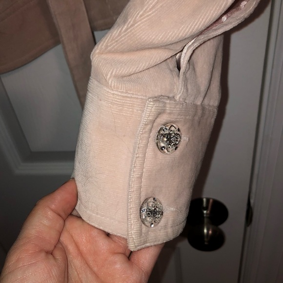 Vintage y2k Arden B courderoy pink jacket with fur - Picture 8 of 10